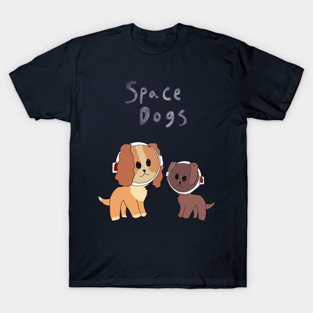 Astronaut Dogs T-Shirt by Usagicollection